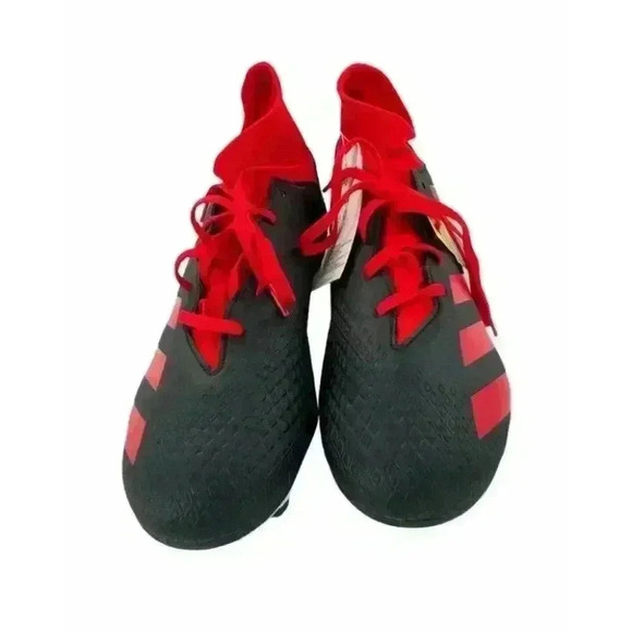 Adidas Mens Size 13 Black Red Predator 20.4 S FXG Soccer Cleats EE9565 New - Picture 7 of 10